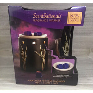 ScentSationals Skeleton hand making a peace sign Electric Wax Warmer New in box!